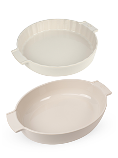 Pack Specialty Ceramic Bakers, Ecru - Peugeot Saveurs